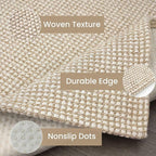 IOHOUZE Washable Exrea Long Hallway Runner Rug 3x18 Non Slip Rubber Backed - Image 6