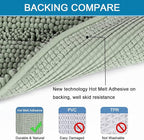 H.VERSAILTEX Bathroom Rugs Bath Rug Set 2 Piece Bathroom Contour Rug Toilet Mat - Image 4