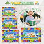 Kids Rug for Playroom, Educational Learning Play Mat, Soft Non-Slip Machine - Image 5