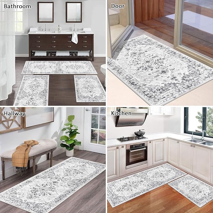 Ileading Boho Kitchen Rugs Sets 3 Piece - Image 3