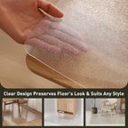 Clear Plastic Floor Mat for Under Dining Table, Anti-Spill Hard Floor Protector - Image 5