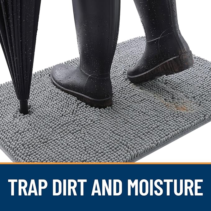 OLANLY Dog Door Mat for Muddy Paws 45x27, Absorbs Moisture and Dirt, Absorbent - Image 2