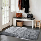 Fluffy Rug Shag Area Rug, Small Bedside Rug, Soft Fluffy Shag Entryway Throw - Image 3