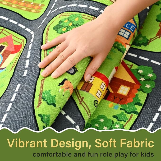 Farmyard Adventure Play Rugs, Educational and Fun Farm Play Mat - Image 8