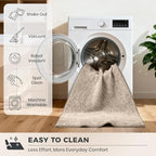 PURRUGS Easy Care Area Rug 4ft x 6ft, Non-Slip Machine Washable Entryway Rug - Image 7