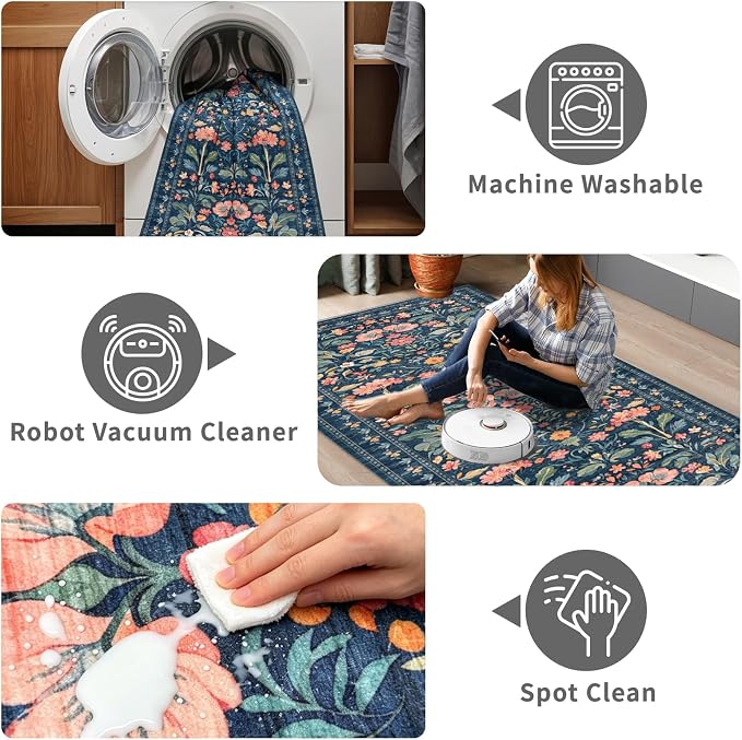 2x6 Soft Washable Runner Rugs: Velvet Feel & 5-10 Degrees Warmer Underfoot - Image 6