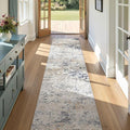 DMOYEST Washable Runner Rug for Hallway: 2.6x10 Neutral Modern Abstract Low by DMOYEST