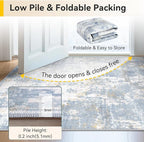 RELEANY Washable Area Rugs 5'x7' Non-Slip Modern Abstract Soft - Image 8