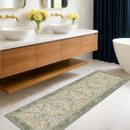 Sage Floral Kitchen Runners by HazoHaus