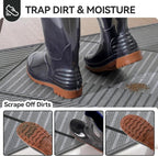 Front Door Mat 17''x30'', Non Slip Absorbent Dirt Resist Washable Low-Profile - Image 2