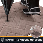 PURRUGS Dirt Trapping Door Mat 32" x 70", Non-Slip Machine Washable Entry Rug - Image 5