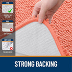 OLANLY Large Bathroom Rugs 59x35, Extra Soft Absorbent Chenille Bath Rugs - Image 6