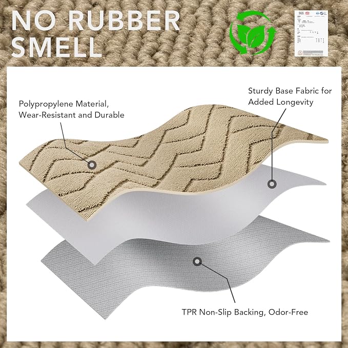 hicorfe Front Door Mat Outside Entrance, Stain and Fade Resistant, Non Slip - Image 7