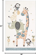SAFAVIEH Carousel Kids Collection Accent Rug - Image 2