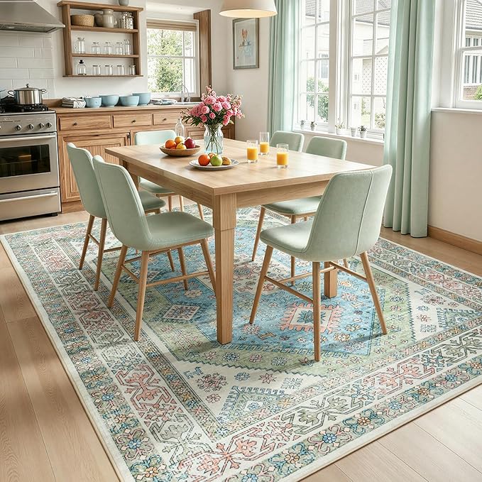 Lofus Vintage Living Room Rugs 5x7, Soft Machine Washable Area Rug - Image 3