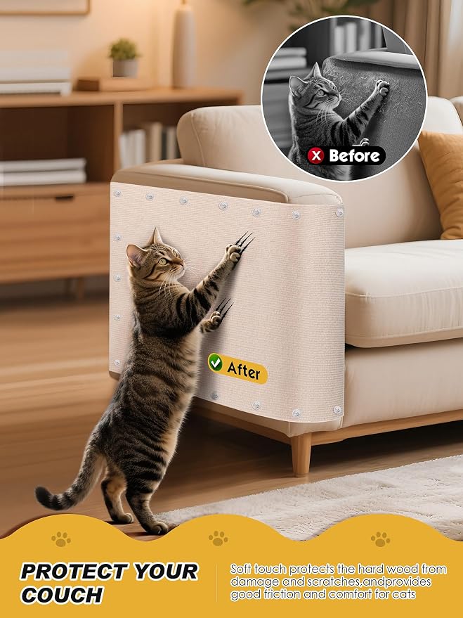 2PCS 39.4"x15.8" Cat Scratch Furniture Protector - Image 2