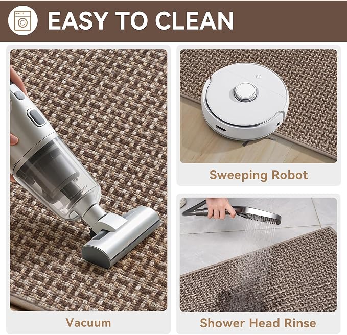 Indoor Door Mat 24"x72", Door Mat Indoor Entrance Dirt Resistant and Absorbent - Image 5