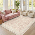 Latte&Fog Washable 5x7 Pink Rugs by LatteFog