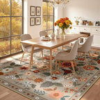RELEANY Floral 6x9 Area Rugs Washable Print Boho Cute Carpet Non Slip Flower - Image 8