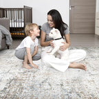 Washable Area Rug 2x3 Entryway Rug: Washable Modern Abstract Soft Thin Rug - Image 8