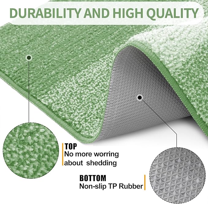 Kitinjoy Indoor Outdoor Door Mat, 40x24 Non-Slip Absorbent Dirt Trapper - Image 3