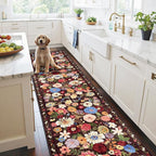 2'6" x 14' Runner Rug for Hallways Espresso, Non Slip Washable Rugs - Image 4