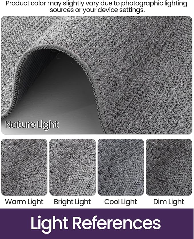 DEXI Hallway Runner Rug 2'4"x8', Non Slip Rubber Backed Runners Carpet - Image 3