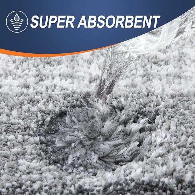 OLANLY Bathroom Runner Rugs Mat 70x20, Extra Soft Absorbent Microfiber Bath Rugs - Image 4