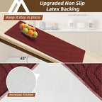 COSY HOMEER Kitchen Rugs 24"x35" Non-Slip Washable Kitchen Mats - Image 4