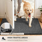 PURRUGS Dirt Trapping Door Mat 34" x 59", Non-Slip Machine Washable Entryway Rug - Image 6