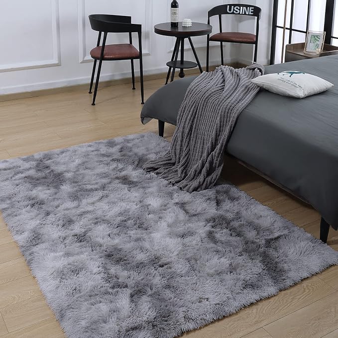 AROGAN Soft Rainbow Area Rugs for Girls Room 5x8 Feet, Fluffy Girls Bedroom Rugs - Image 7