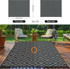 Outdoor Patio Plastic Straw Rug - Image 3