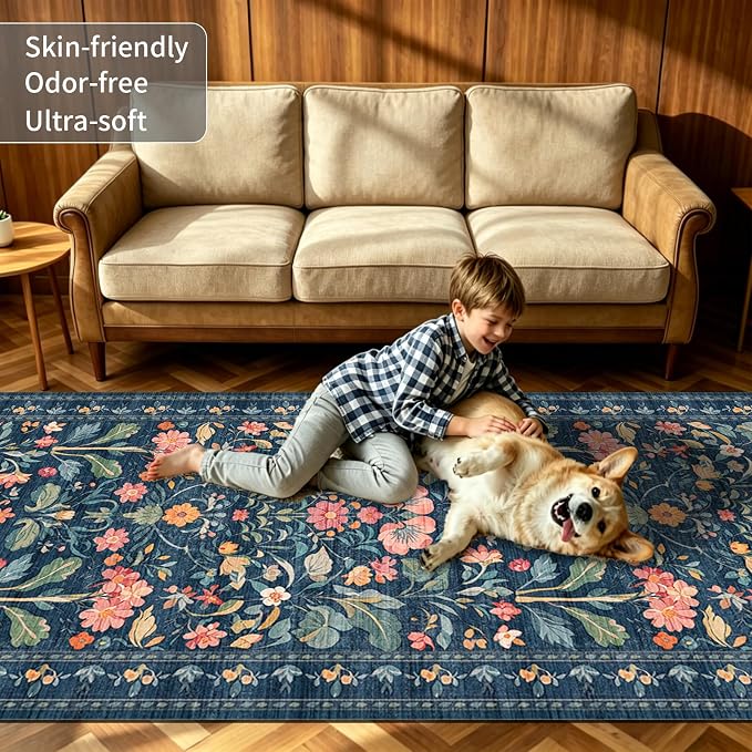 2x6 Soft Washable Runner Rugs: Velvet Feel & 5-10 Degrees Warmer Underfoot - Image 3