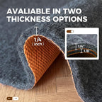 Rug Pad 4 x 6 Ft Non-Slip, Felt and Natural Rubber Backing, 1/4" Thick - Image 9