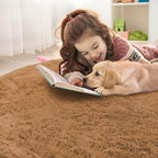 OLANLY Khaki Round Rugs for Bedroom - Image 5