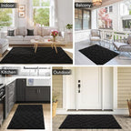 hicorfe Dirt Trapper Indoor Doormat, Non Slip Backing Washable Door Mats - Image 2