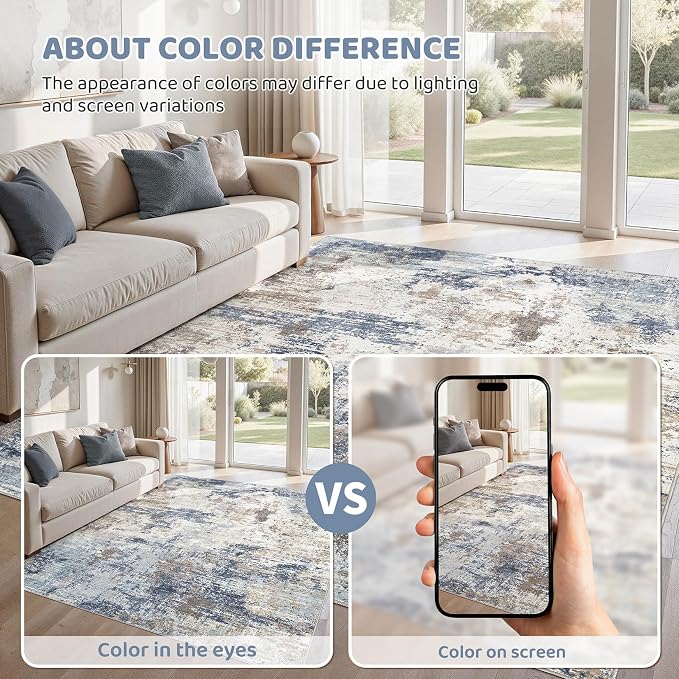 UERMEI 5x7 Area Rug Living Room Rugs - Image 6