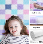 KICMOR Purple Rainbow Round Rug - Image 2