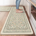 KIMODE Anti Fatigue Mats for Kitchen Floor 20"x47"+20"x32", Boho Farmhouse by StayinComfortCookwithJoy