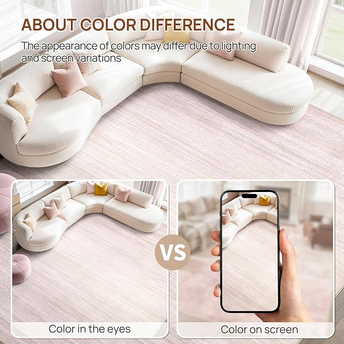 UERMEI 8x10 Washable Area Rug - Image 5