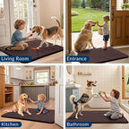 Smiry Dog Door Mat for Muddy Paws 47x24, Absorbent Dirt Trapper, Non-Slip - Image 7