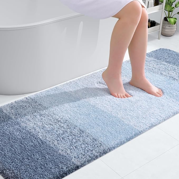 OLANLY Bathroom Runner Rugs Mat 70x24, Extra Soft Absorbent Microfiber Bath Rugs by OLANLY
