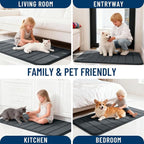 OLANLY Memory Foam Bath Mat 70x46, Super Soft Absorbent Bathroom Rugs, Quick Dry - Image 9