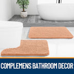 OLANLY Bathroom Rugs 30x20, Extra Soft Absorbent Chenille Bath Rugs, Rubber - Image 7