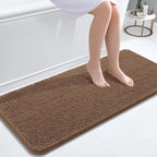 OLANLY Bathroom Runner Rugs 47x20, Extra Soft Absorbent Chenille Bath Rugs by OLANLY