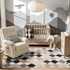jinchan Macy 5x7 Area Rug for Kids Room Black and White Modern Colorful Nursery - Image 8