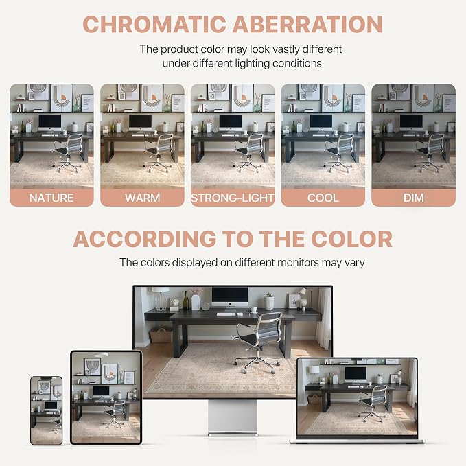 36"x60" Office Chair Mat for Hardwood Tile Floor, Under Desk Carpet Protector - Image 6