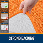 OLANLY Large Bathroom Rugs 50x30, Extra Soft Absorbent Chenille Bath Rugs - Image 6