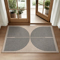 Lahome Enfys Rainbow Easy Jute Rug, 2x3 Farmhouse Kitchen Rugs Non Slip by Lahome