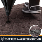PURRUGS Dirt Trapping Door Mat 32" x 47", Non-Slip Machine Washable Entry Rug - Image 5